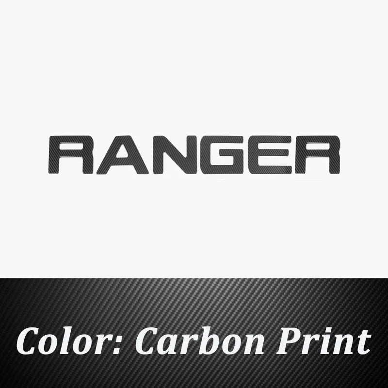 Tailgate Insert Letters Rear Door Logo for Ford Ranger (2023–2025) | MAMBA SPIRIT Emblem