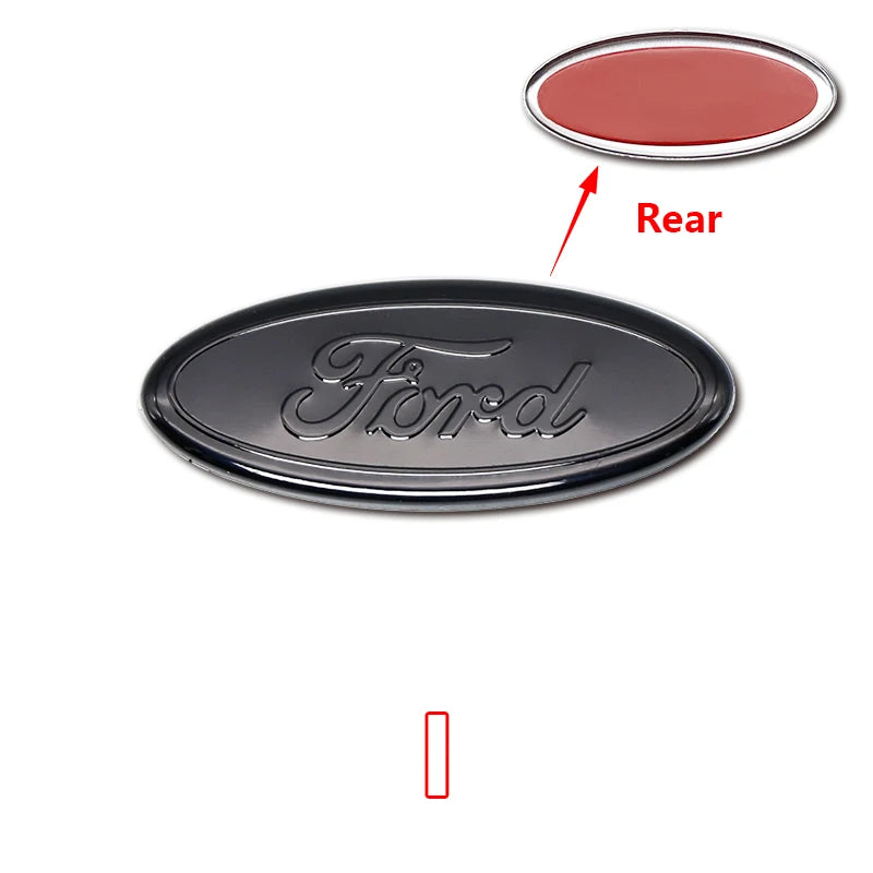 5.8cm Aluminum Steering Wheel Emblem Decal for Ford Focus / F-150 / Mondeo | Metal Badge