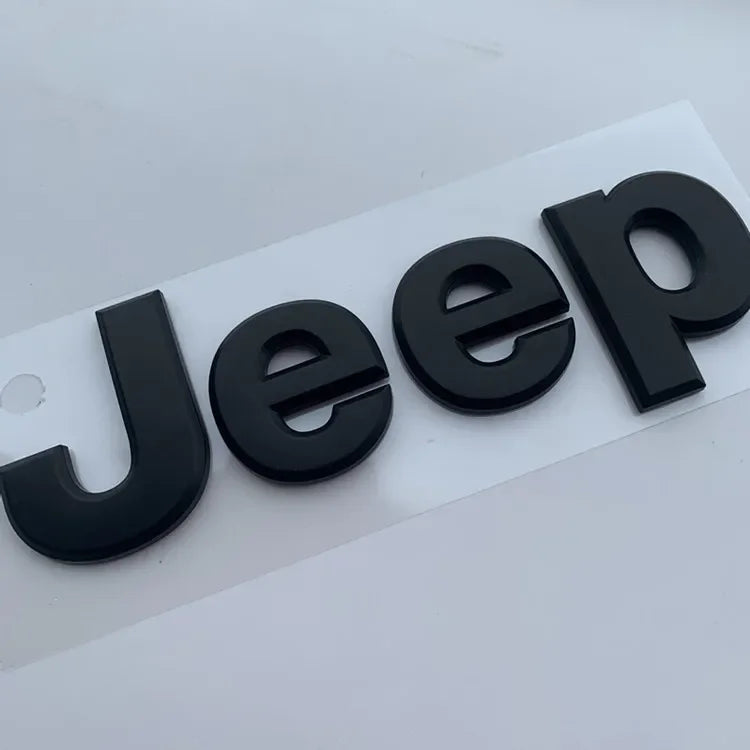 Front & Rear Emblem Badge for Jeep Wrangler JK/JL / Compass / Renegade / Grand Cherokee | JEEP 3D