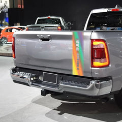 Rear Tailgate Custom Letter Decal for Dodge RAM 1500 / 2500 HEMI Rebel | 12-Color Vinyl Truck Sticker