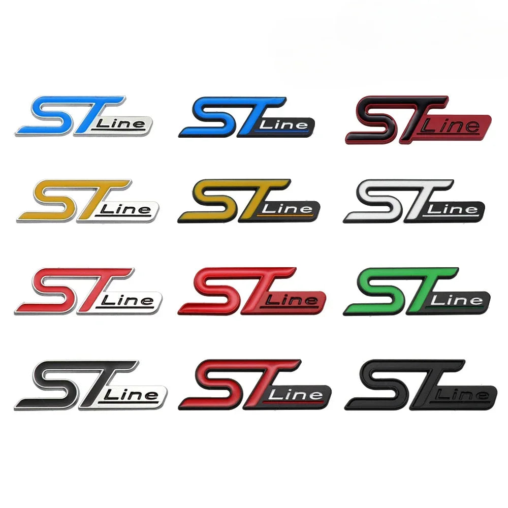3D Metal ST Line Trunk Badge | Ford Focus / Mondeo / Kuga / Ecosport Emblem