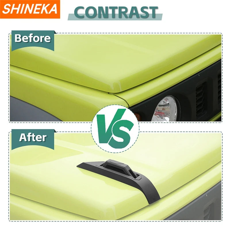 SHINEKA Car Engine Hood Decoration Cover for Suzuki Jimny 2019 2020 2021 2022 2023 2024 2025 Up Exterior Accessories