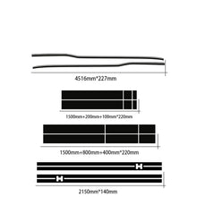 Load image into Gallery viewer, Full-Coverage Racing Stripe Kit | Door Side, Hood, Rear, Waistline &amp; Skirt Vinyl Decal
