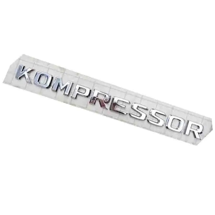 KOMPRESSOR Side Emblem & Rear Trunk Badge Sticker for Mercedes-Benz SLK / CL | 1-Piece
