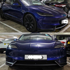 Full Body Kit — Bumper Lips, Diffuser & Spoiler for Tesla Models | Gloss Black & Carbon Tuning