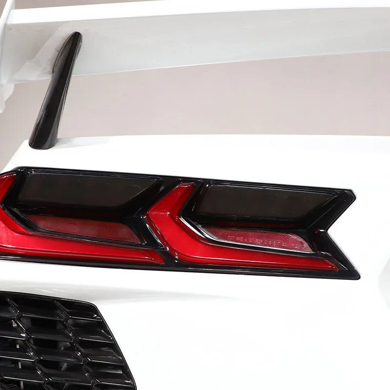 Black Tail Light Cover Brake Light Wide Indicator Trim for Corvette C8 Z51/Z06 (2020–2023) | ISO9001