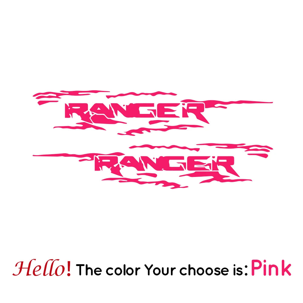 Off-Road Door Side Decal for Ford Ranger Raptor Pickup (2-Piece) | Auto Vinyl Body Graphics
