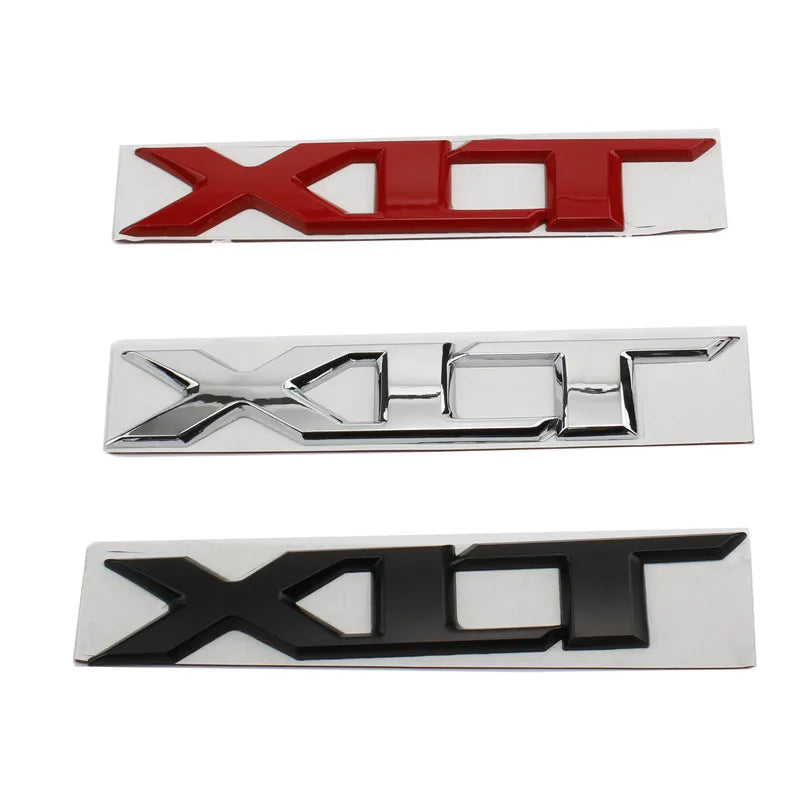 3D Metal XLT Letter Logo Badge Emblem for Ford F-150 / Ranger | Trunk Body Decal Sticker