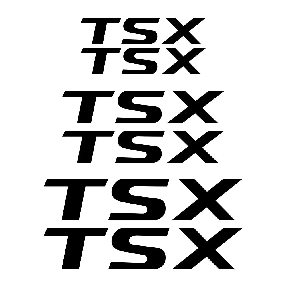 Brake Caliper Badge Decal for Acura MDX / ILX / RDX / TLX / RL / TSX / ZDX | 6-Piece Vinyl Film Set