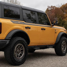 Load image into Gallery viewer, Matte Black Roush-Style Hood &amp; Waistline Stripe Decal for Ford Bronco 4-Door | Precut Vinyl Overlay