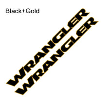 Load image into Gallery viewer, Jeep Wrangler Hood &amp; Door Vinyl Decal – Engine Cover Bonnet Sticker | JK, JL, TJ, YJ, Unlimited, Sahara | 13 Colors