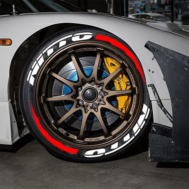 NITTO 3D Waterproof Tire Wheel Lettering Sticker | OLPAY Personalized