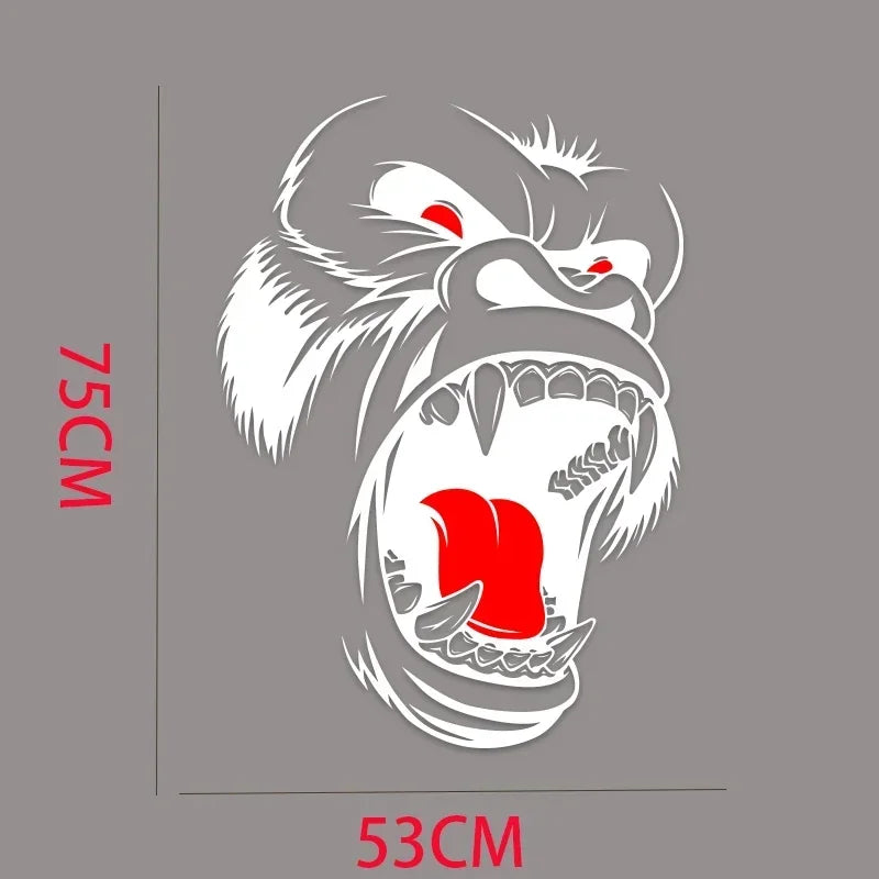 King Kong Gorilla Vintage Grunge Vinyl Graphic Decal – SUV, Truck & Pickup | Hood, Door & Bed Side | Black or White