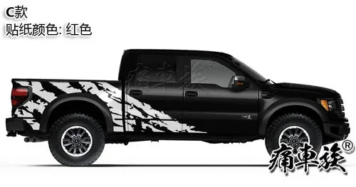 Full-Body Appearance Decoration Vinyl Kit for Ford F-150 Raptor | Custom KK Pickup Wrap