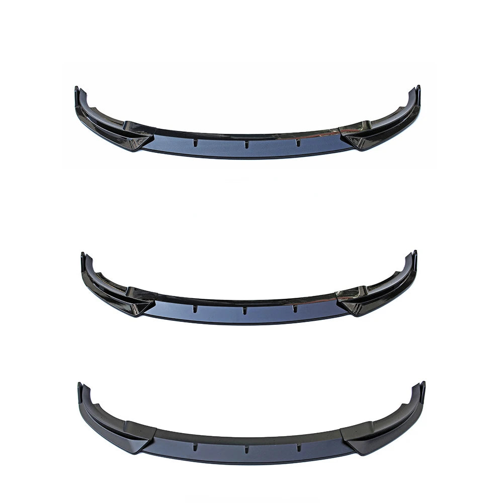 Front Bumper Lip Splitter for Tesla Model Y (2019–2024) | Carbon Look, Matte Black & Gloss Black ABS