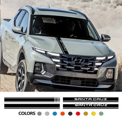Hood Stripe Decal for Hyundai Santa Cruz SE / SEL / Limited (2022–2023) | Vinyl Truck Sticker