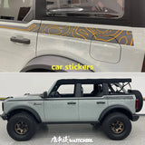 Modified Off-Road Sport Vinyl Decal Kit for Ford Bronco (2022) | KK Custom Body Wrap