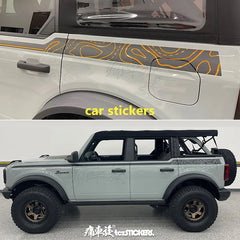 Modified Off-Road Sport Vinyl Decal Kit for Ford Bronco (2022) | KK Custom Body Wrap