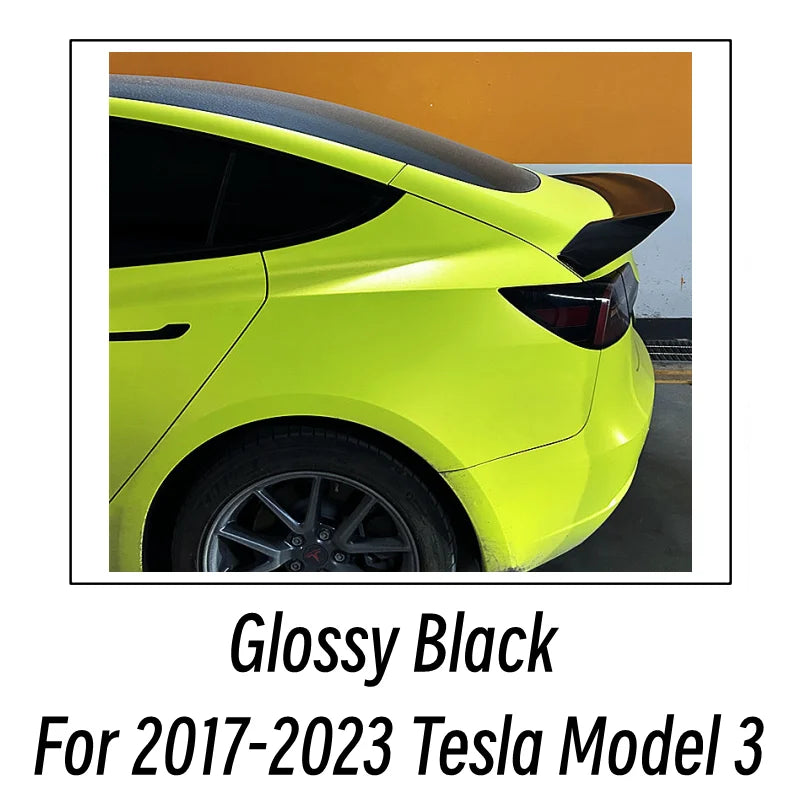 Ducktail Lip Spoiler for Tesla Model 3 (2017–2023) | Rear Trunk Lid Boot Wing — Body Kit
