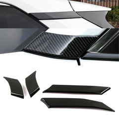 For Toyota Rav 4 Rav4 2019-2025 Carbon Fiber Color Car Door Window Bracket A Pillar Protection Cover C Pillar Trim ABS Sticker