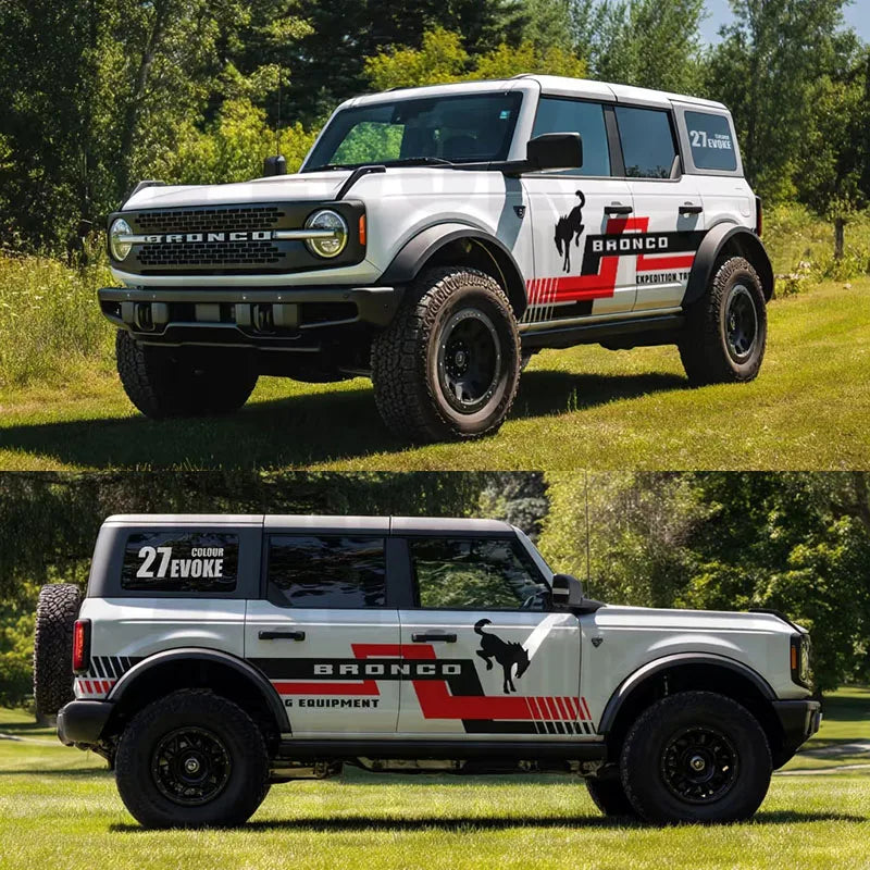 Fashion Sport Body Appearance Vinyl Decal Kit for Ford Bronco | Full Modification PVC Wrap