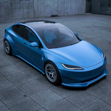 Load image into Gallery viewer, Precut Color Change PPF for Tesla Model 3 Highland (2024–2025) | Black &amp; Glacier Blue PET Film