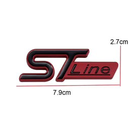 3D Metal ST Line Trunk Badge | Ford Focus / Mondeo / Kuga / Ecosport Emblem