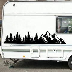 Jungle Forest Mountain Wall & Body Decal | Large Vinyl Sticker for SUV, 4x4, Camper & Off-Road