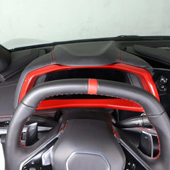 ABS Carbon Fiber / Red Interior Trim for Corvette C8 Stingray / Z51 / Z06 (2020–2025) | ISO9001