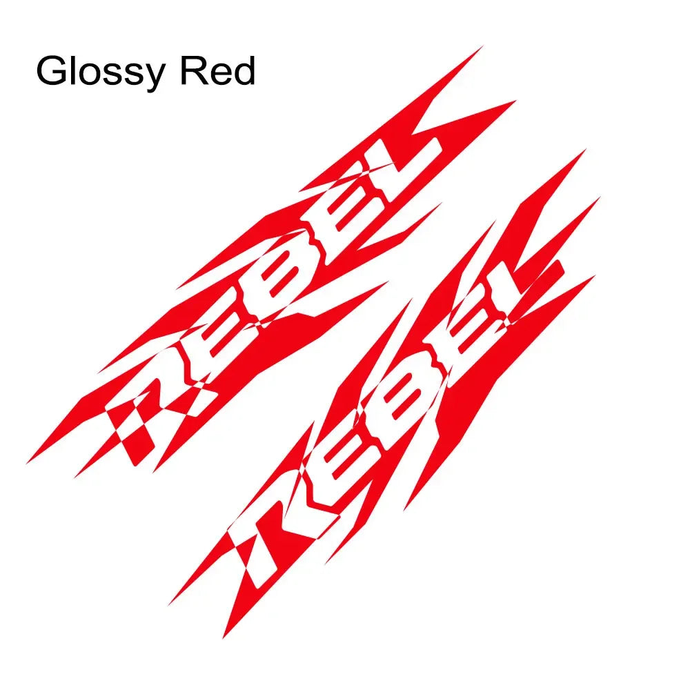 HEMI Door Side Graphic Decal for Dodge RAM 1500 / 2500 / 3500 Rebel | 2-Piece Vinyl Sticker