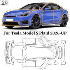 Precut PPF for Tesla Model S Plaid (2026+) | 9-Mil TPU Paint Protection Film Clear Bra