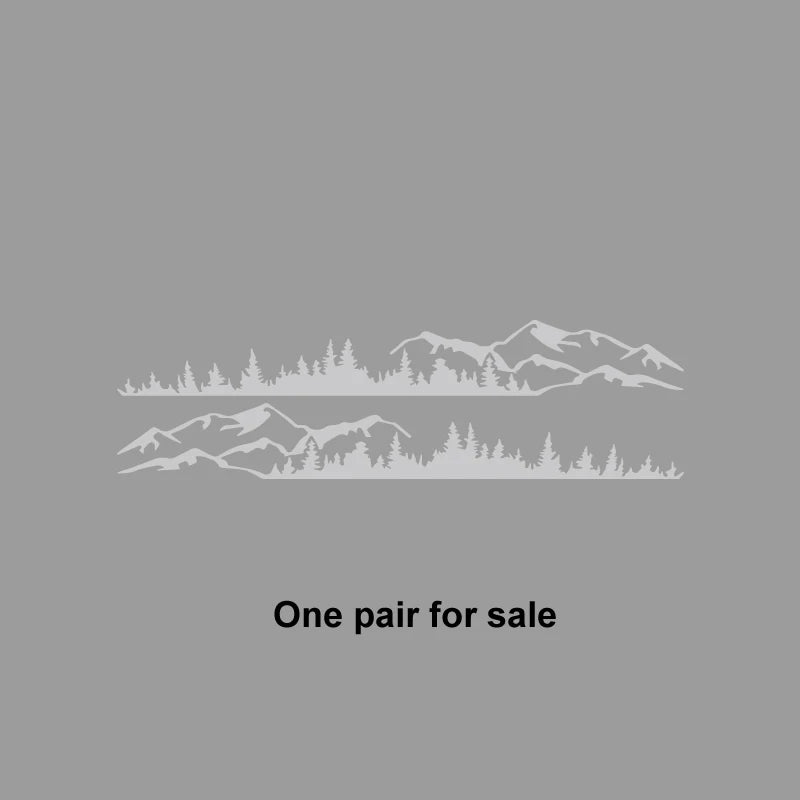 Hills & Forest Scene Adventure Decal | Outdoor Nature Vinyl Sticker for Cars, Trucks & More