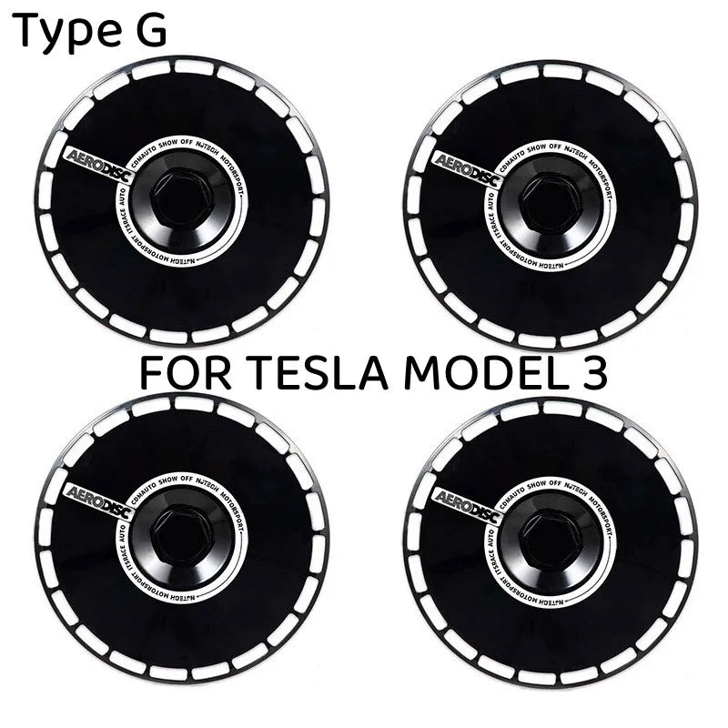 18" High Performance Replacement Hub Cap for Tesla Model Y (2020–2024) | 4-Piece Wheel Cover