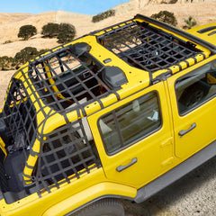 1 Set Roof Top Cargo Restraint System Net Trunk Net for Jeep Wrangler 2018-2021 JL JLU 4 Door Unlimited Rubicon Sahara X Sport