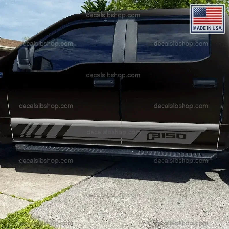 Ford F150 Side Door Stripes Decals Stickers – Vinyl Side Door Graphics for F-150