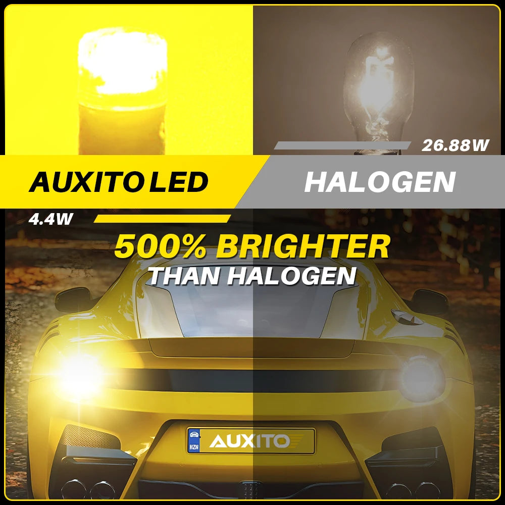 AUXITO T15 W16W Canbus LED | Yellow/White Backup Reverse Bulb 2-Pack