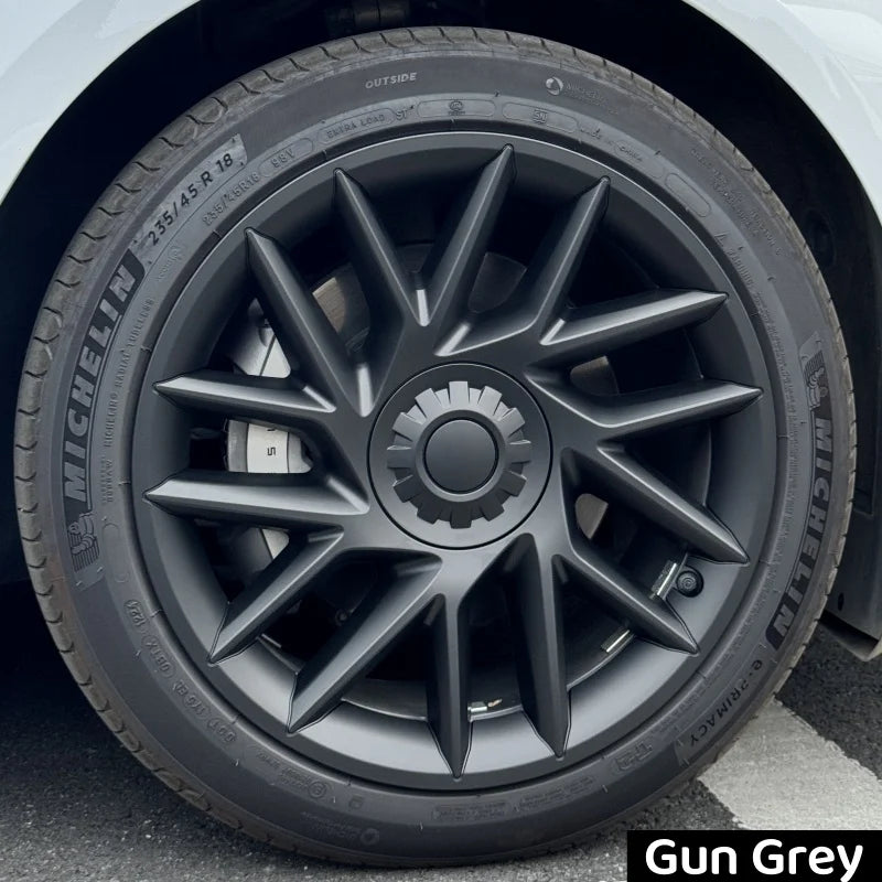 18" Performance Hub Cap Wheel Covers for Tesla Model 3 Highland (2024) | 4-Piece Replacement Set