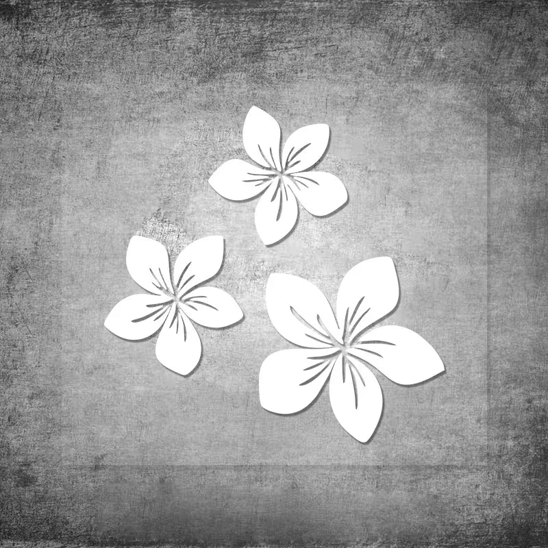 Flower Graphics Car Stickers - Multi-Size (6