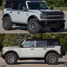 Load image into Gallery viewer, Matte Black Roush-Style Hood &amp; Waistline Stripe Decal for Ford Bronco 4-Door | Precut Vinyl Overlay