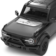 USA Flag Mountain & Tree Hood Bonnet Decal for Ford Bronco | Styling Vinyl Sticker