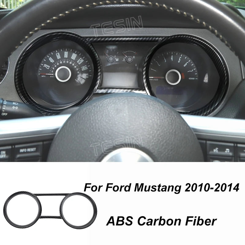 Carbon Fiber Grain Interior & Exterior Decoration Sticker for Ford Mustang (2009-2014) | Kit