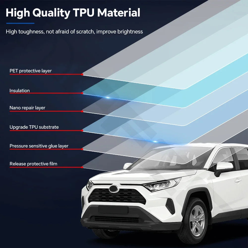 Precut PPF for Toyota RAV4 Hybrid XA50 (2019–2025) | TPU Headlight, Door & Mirror Protection