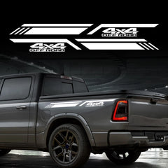 4x4 Off-Road Vinyl Decal for Cars & Pickup Trucks | 47.2" x 3.9" Body Graphic Sticker