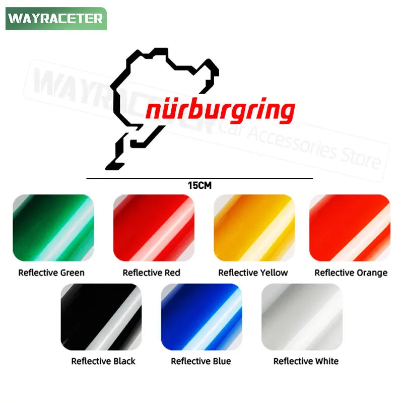 Edition 1 AMG A45 S Nürburgring Reflective Sticker | Wayraceter Window / Trunk Decal