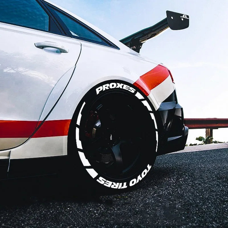 3D PVC Waterproof Tire Letter Stickers | OLPAY Car & Motorcycle