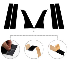 6Pcs for Ford Focus Sedan/Hatchback 2005 2006 2007 2008 2009 2010-2014 Car Door Window Trim Pillar Posts Decorative Cover Trim