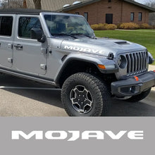 Load image into Gallery viewer, Jeep Gladiator Mojave Hood Decal – Vinyl Letter Graphic Sticker Set | Engine Hood Cover (2 Pcs)