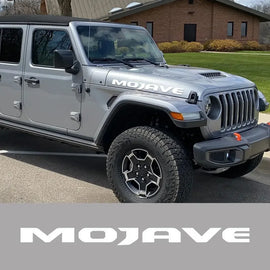 Jeep Gladiator Mojave Hood Decal – Vinyl Letter Graphic Sticker Set | Engine Hood Cover (2 Pcs)