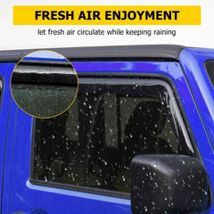 Side Window Deflectors Sun Visor Rain Guards for Ford F-150 / Trucks | 4-Piece Weather Shield