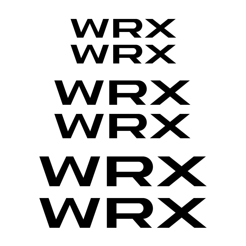 Brake Caliper Badge Sticker for Subaru Forester / XV / Crosstrek / Outback / Legacy / BRZ | 6-Piece Heat-Resistant Vinyl